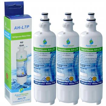 3x AquaHouse AH-L7P filtro de agua compatibles para LG nevera LG LT700P, ADQ36006101, ADQ36006102, 048231783705, Sears / Kenmore 9690, 46-9690