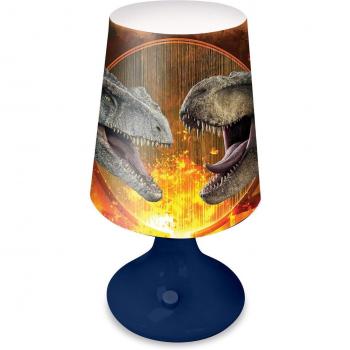 Lámpara de Escritorio Jurassic World con Diseño Temático, Base Estable y Luz LED