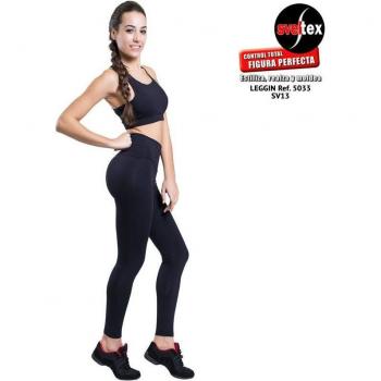 Allas largas de tiro alto para mujer en color negro