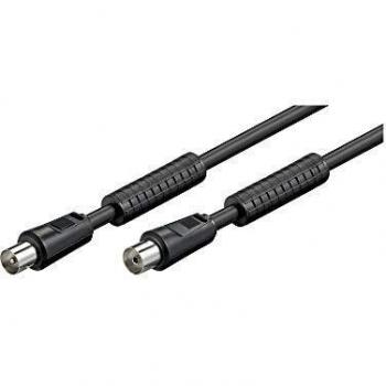 Cable de conexión coaxial Goobay 3,5m con ferritas y 100% blindado