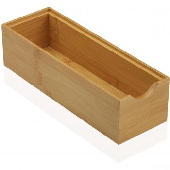 Caja Multiusos Versa Bambú 7,8 x 6,4 x 23 cm