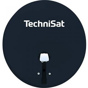 Antena parabólica TECHNITENNE 60 cm con LNB Twin Universal, frecuencia 10,7 - 12,75 GHz, color antracita