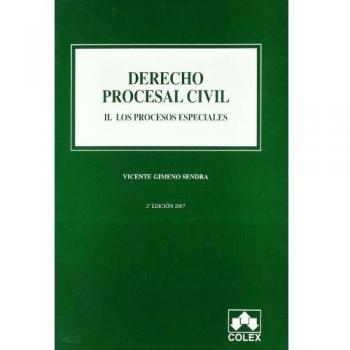 Derecho procesal civil II. Los proces.esp. 2ª