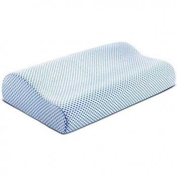 look envy Almohada de Espuma Viscoelástica Alta Elasticidad, Espuma Viscoelástica Almohada Ortopédica Ergonómica para el Cuello Almohada con Funda de Extraíble y Lavable 60x35x11CM