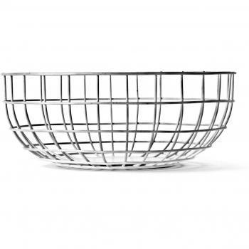 Menu 9100039 Cesta, Metal, Cromado, 25 x 25 x 10 cm