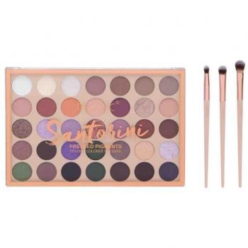 Technic Cosmetics Santorini Pressed Pigment Palette & Brush Set