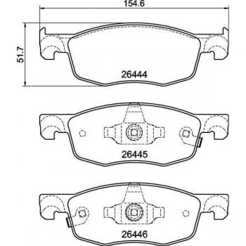 Pastillas de freno BREMBO P 83 185