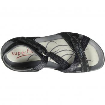 SuperfitNancy - Sandalias de Punta Descubierta Niñas
, color Negro, talla 36