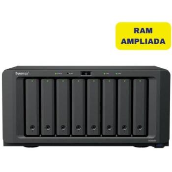NAS Synology DiskStation DS1825+ 8 Bahías 3.5/2.5 32GB DDR4 Cuádruple Núcleo Formato Torre