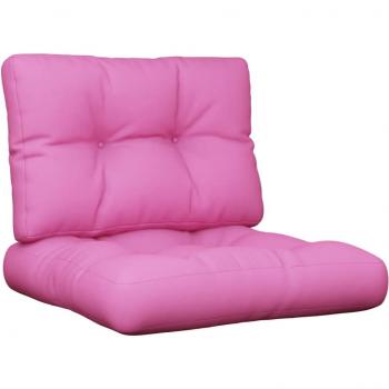 Cojines para sofá de palets 2 piezas tela rosa Vidaxl Rosa
