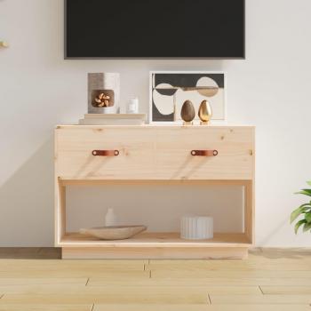 Mueble para TV de madera maciza de pino 90x40x60 cm
