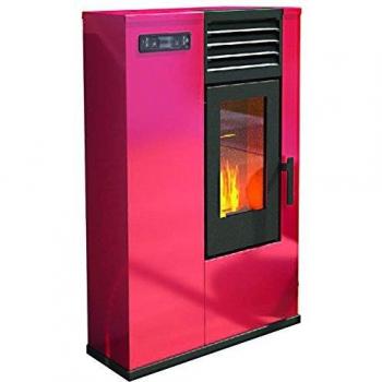 Estufa de Pellets Punto Fuoco Susy Slim 7,5 kW Roja