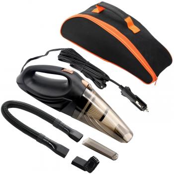 MKQPower Aspiradora de mano para coche 3 en 1, 12 V CC, 106 W, mojado/seco, filtros HEPA, cable de 4,5 m, bolsa de transporte