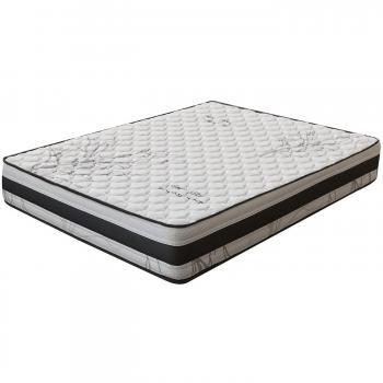 Colchón Visco-elástico Anti-Stress con fibra de carbono - Espesor 20 cm - Dimensiones 120 x 190 - Blanco