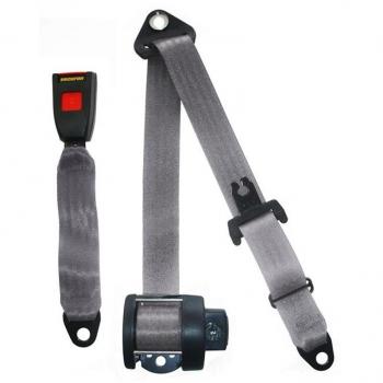 Securon 264 Gris Auto Lap y Diagonal Cinturón de Asiento, Color Gris