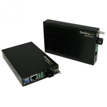 StarTech 10/100 Mbps Single Mode WDM Fiber Media Converter Kit SC 20km