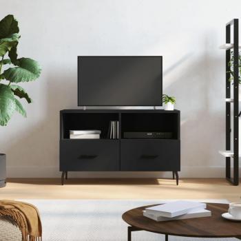 Soporte de TV negro 80x36x50 cm de madera multicapa
