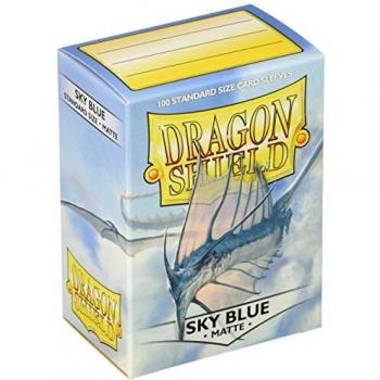 Dragon Shield Sky blue Matte, Fundas Estándar, azul cielo, 100 fundas