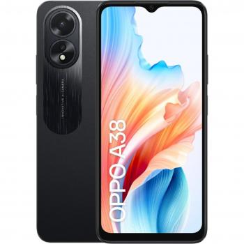 Smartphone OPPO A38 6.56 OC 4GB RAM 128GB Storage 4G LTE Android 13 Glowing Black Dual SIM 50MP + 2MP Rear Camera, 8MP Front Camera, 500
