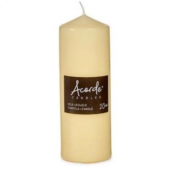 Vela Aromática Crema 7 x 19,7 x 7 cm (4 Unidades)