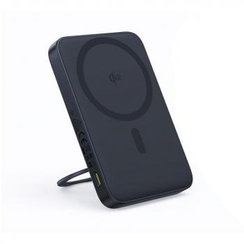 Baseus PicoGo Powerbank 5000mAh, 20W, Carga Inalámbrica Qi2, USB-C, Negro