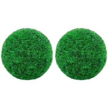 Esfera Bosso Artificial 2 Piezas 35 cm Verde