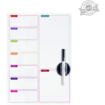 Balvi - Shopping List Pizarra magnética para Puerta de Nevera. Anota tu Lista de la Compra. Incluye u