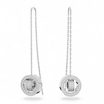 Swarovski Hollow Drop Earrings Gray Female ONE SIZE