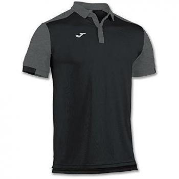 Joma Comfort Camiseta Polo, Hombres, Negro-100, 3XS