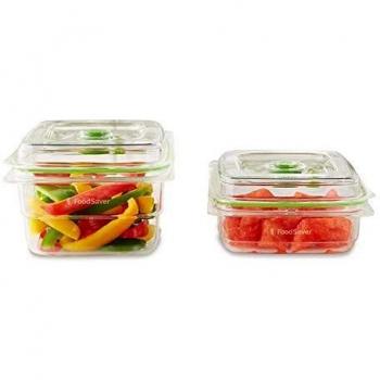 Foodsaver FFC015X-01 Fresh containers, Plástico, Transparente y verde
