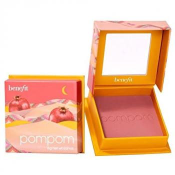 Benefit Cosmetics PomPom Pomegranate Rose Silky Soft Powder Blush - Full Size 6g