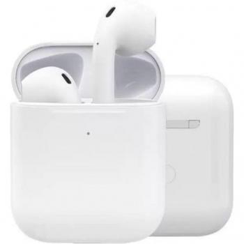 Klack IK1000 Auriculares Inalámbricos Bluetooth 5.0 Blancos, compatibles con iPhone, Samsung y Huawei, incluye bolsa de transporte