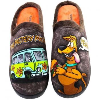 Zapatillas de casa de hombre PLUMAFLEX 12229SCOOBY marrón Scooby 624