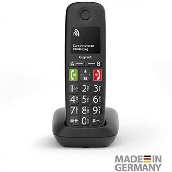 Gigaset E290HX Teléfono DECT Negro E290HX, Teléfono DECT, Terminal inalámbrico, Altavoz, 150 entradas, Negro