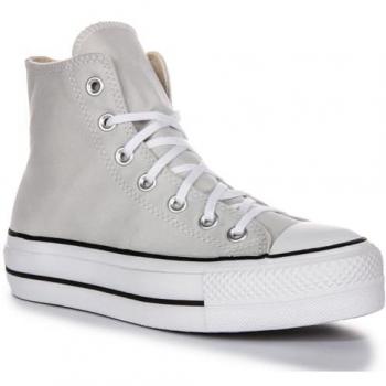Zapatillas deportivas de mujer Converse Chuck Taylor All Star Lift Hi, color gris, tamaño 39.5, diseño casual y plataforma