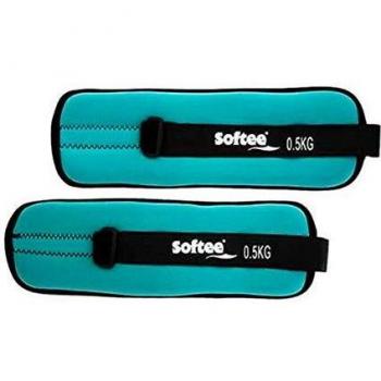 Softee Equipment Juego Tobilleras Y MUÑEQUERAS LASTRADAS, Azul Celeste, EU