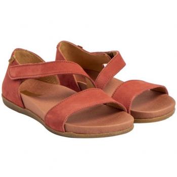 Sandalias de piel rosa para mujer El Naturalista N5652, planas, con velcro, estilo casual, outlet 2024