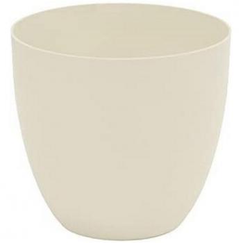Maceta de inyección modelo cuenco ø26cm color ecru