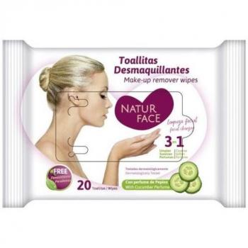 Toallitas Desmaquillantes Natur Face con Pepino (20 uds)