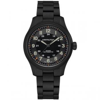 Hamilton Khaki Field Titanium Automatic 42mm Men's Watch Black