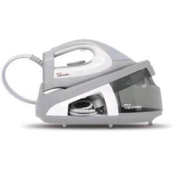 Plancha de Vapor Polti Vaporella Simply VS10.09 con Caldera Continua, Potencia 2200W, Capacidad 1.5L, Suela de Cerámica en Color Gris y Blanco