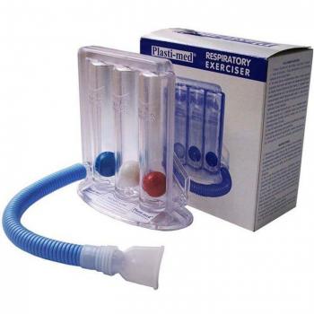 Ejercitador Respiratorio Mobiclinic Transparente para Terapia y Educación Respiratoria, Saludable, Polivalente, No Tóxico, Adecuado para Bronquitis, EPOC y Enf