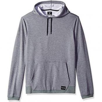 Hurley Hombre BQ6464 Sudadera con Capucha - Gris - Large