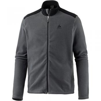 Odlo Midlayer Full Zip LE Tour Chaqueta de Forro Polar, Hombre, Gris Grafito-Negro, XX-Large