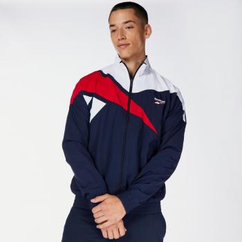 Chaqueta Reebok Classics Vector Azul para Hombre, estilo icónico y deportivo