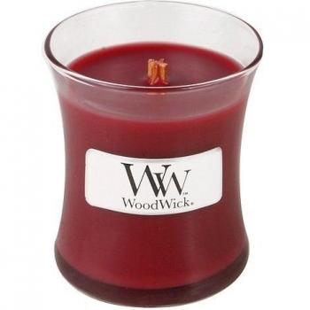Woodwick Canela Chai Vela aromática en Tarro pequeña, Rojo, 6.9x6.8x7.8 cm, 85
