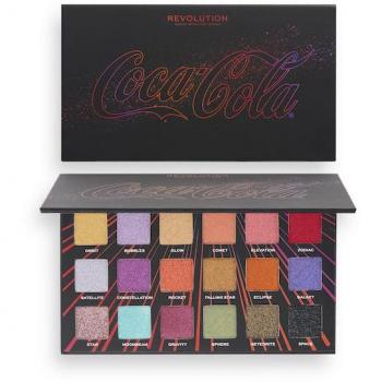 Paleta de Sombras Coca Cola Starlight - 18 Sombras de Maquillaje Brillantes - Make Up Revolution