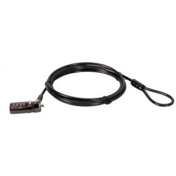 CUSTODIO01BN Cable Antirrobo Negro 1,8 m con Seguridad CONCEPTRONIC de 4 Dígitos