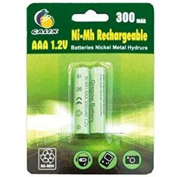 Pilas Recargables Galix LR03/AAA Ni-Mh 1,2 Volt 300 mAh (Paquete de 2)