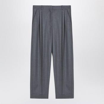 Stella McCartney Women's Light Wool Trousers in Grey | Size 42 | 5919643CU703